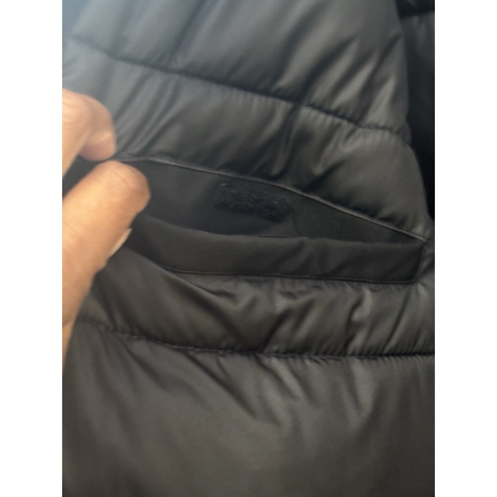 Calvin Klein Mens 2XL Black Hooded Insulated Utility Jacket Faux Shearling Coat - Picture 7 of 13